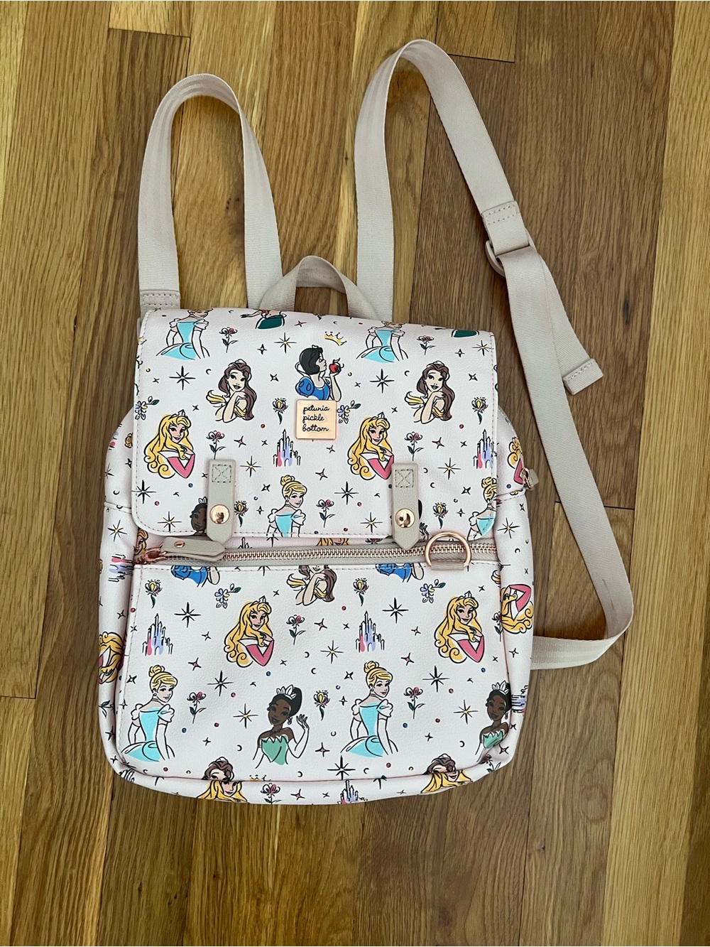 Pink Disney Princess Print Mini Backpack